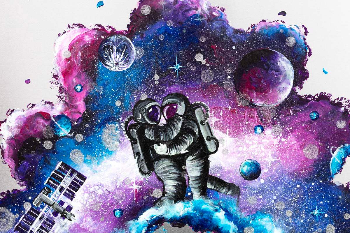 Star-Crossed Lovers - Original - SOLD by artist Becky Smith - Wyecliffe Galleries