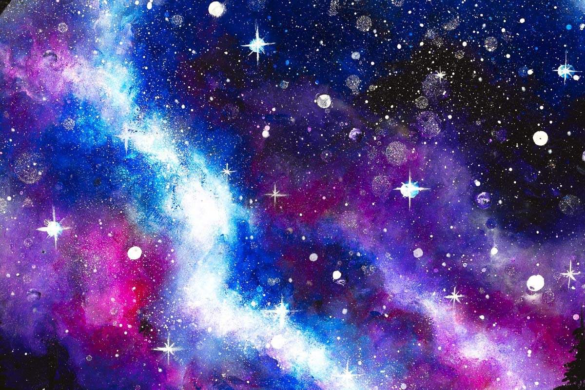 Starry Nights - Original - SOLD by artist Becky Smith - Wyecliffe Galleries