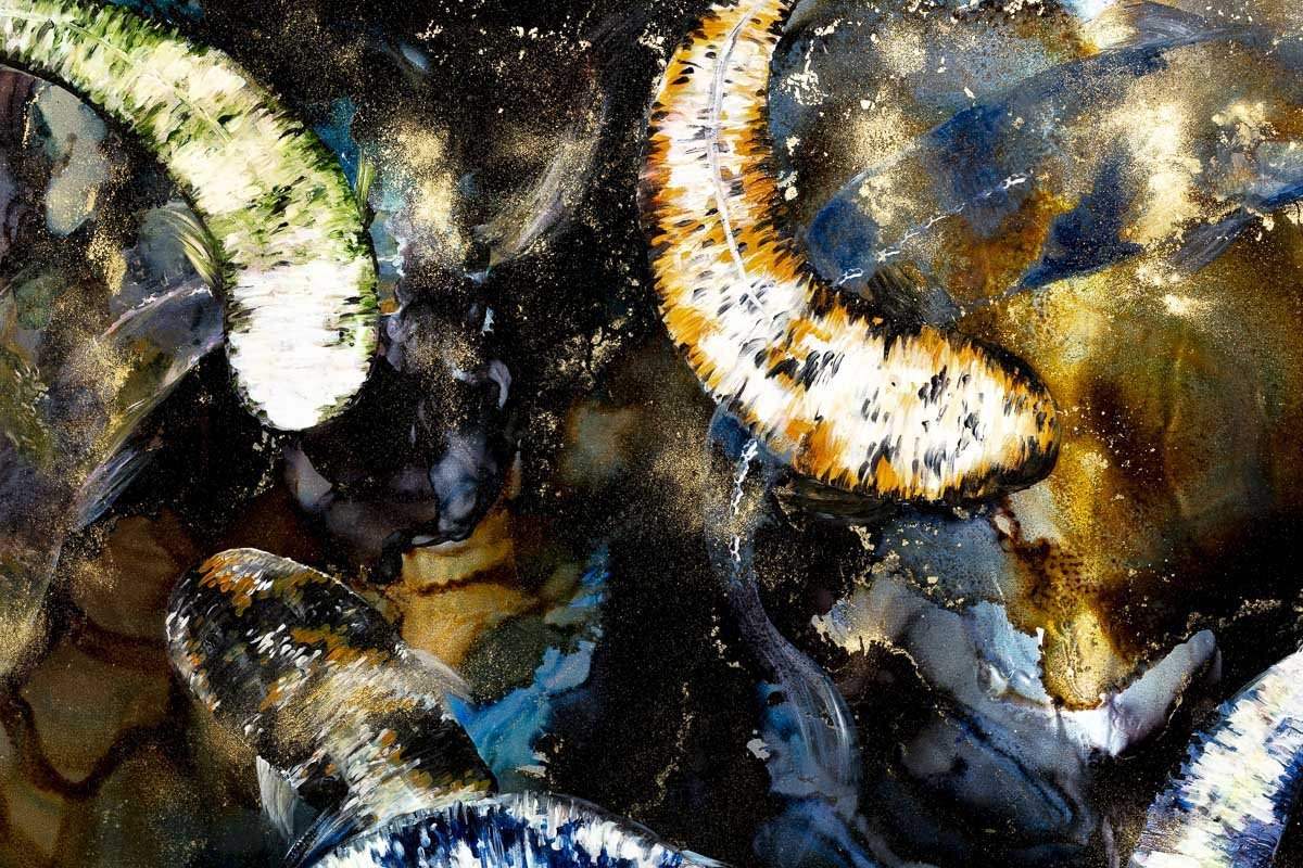 Submerged - Original - SOLD by artist Becky Smith - Wyecliffe Galleries