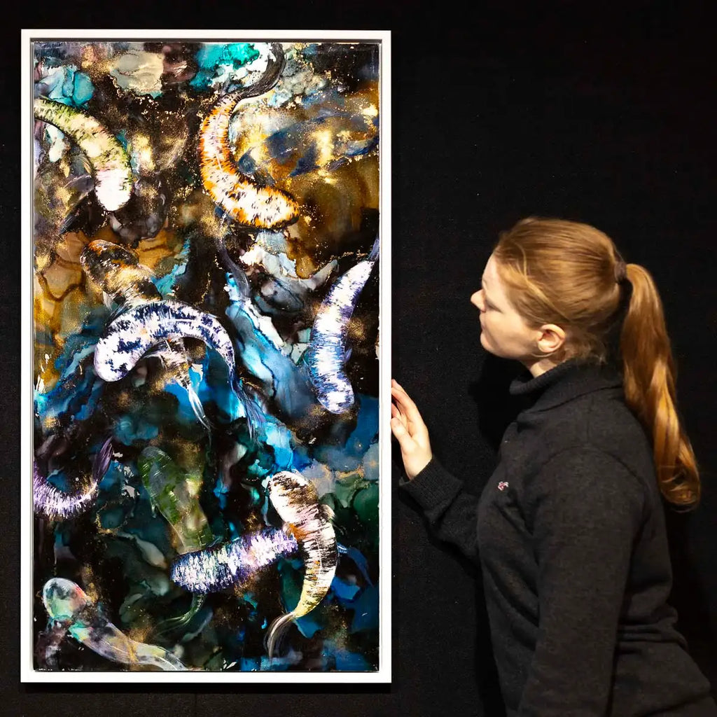 Submerged - Original - SOLD by artist Becky Smith - Wyecliffe Galleries