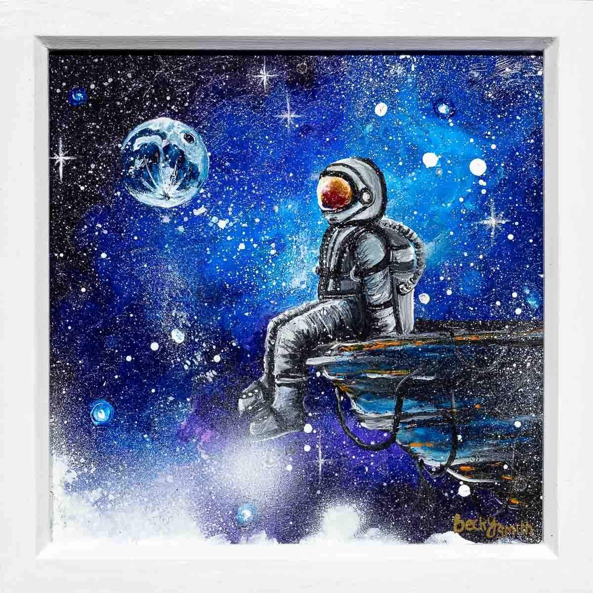 Talking To The Moon - Original - SOLD by artist Becky Smith - Wyecliffe Galleries