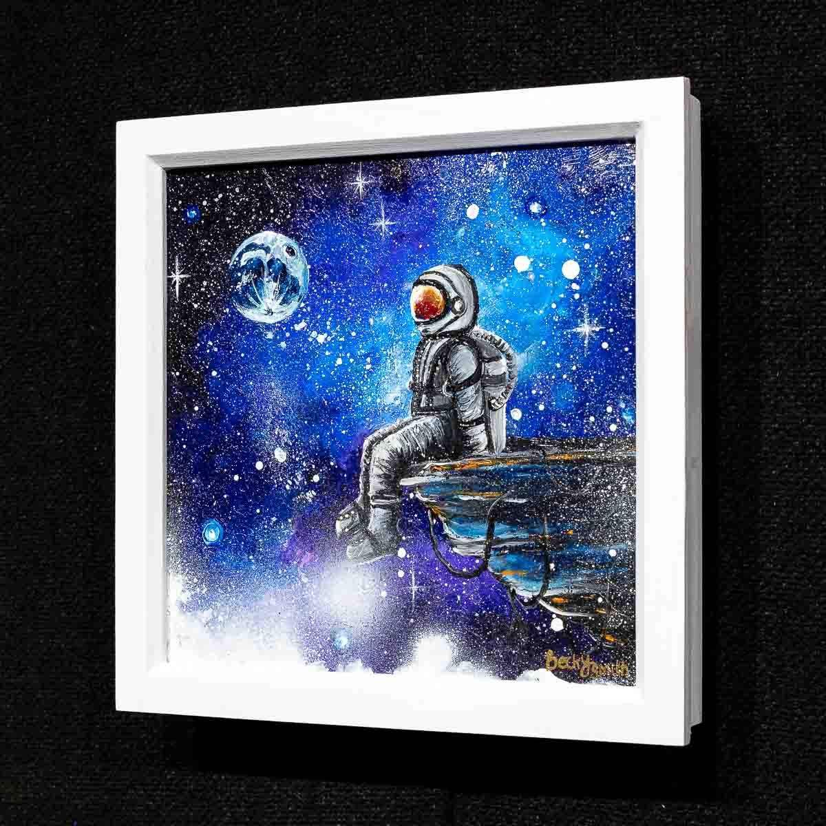 Talking To The Moon - Original - SOLD by artist Becky Smith - Wyecliffe Galleries