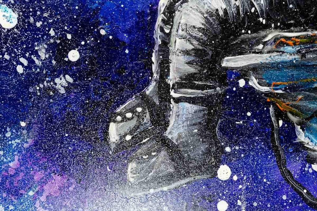 Talking To The Moon - Original - SOLD by artist Becky Smith - Wyecliffe Galleries