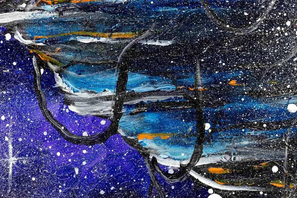 Talking To The Moon - Original - SOLD by artist Becky Smith - Wyecliffe Galleries