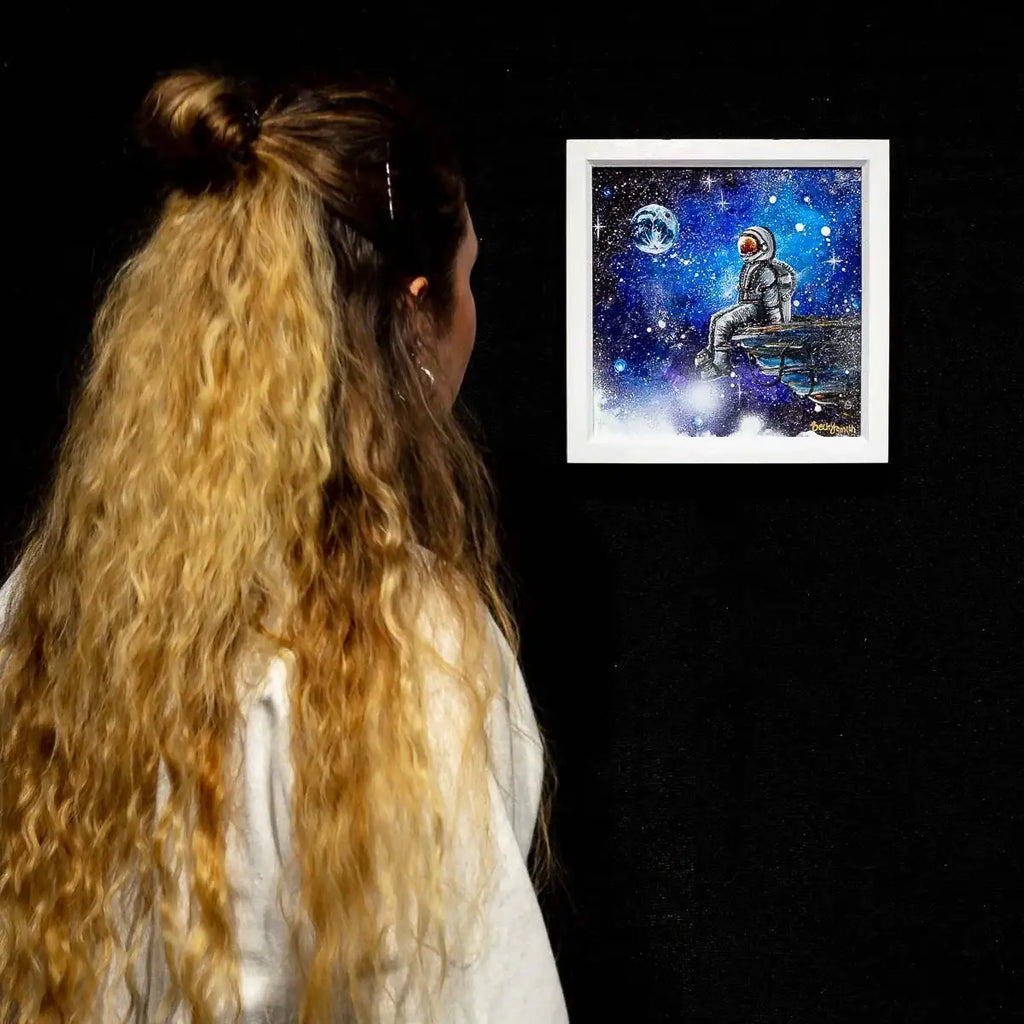 Talking To The Moon - Original - SOLD by artist Becky Smith - Wyecliffe Galleries