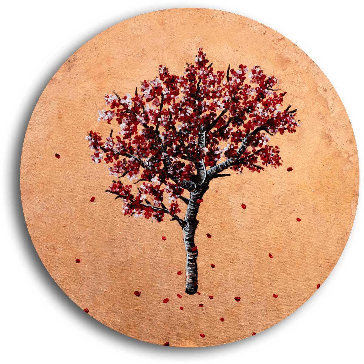 The Cherry Tree - Original - SOLD by artist Becky Smith - Wyecliffe Galleries