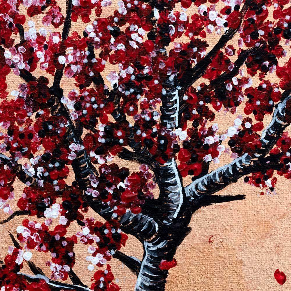 The Cherry Tree - Original - SOLD by artist Becky Smith - Wyecliffe Galleries