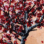 The Cherry Tree - Original - SOLD by artist Becky Smith - Wyecliffe Galleries