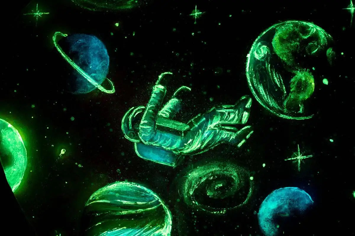 The Colours of Space - Original - SOLD by artist Becky Smith - Wyecliffe Galleries