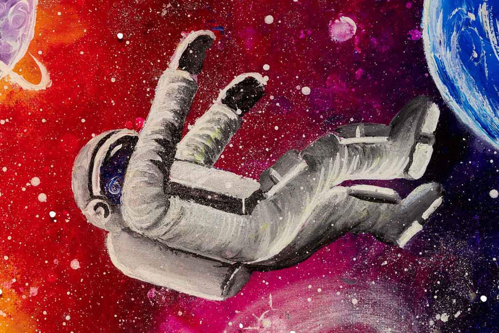 The Colours of Space - Original - SOLD by artist Becky Smith - Wyecliffe Galleries