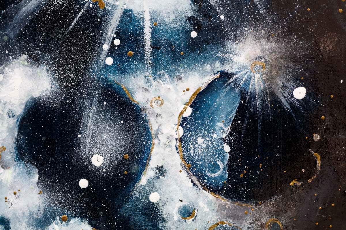 The Glow of the Moon Triptych - Original - SOLD by artist Becky Smith - Wyecliffe Galleries