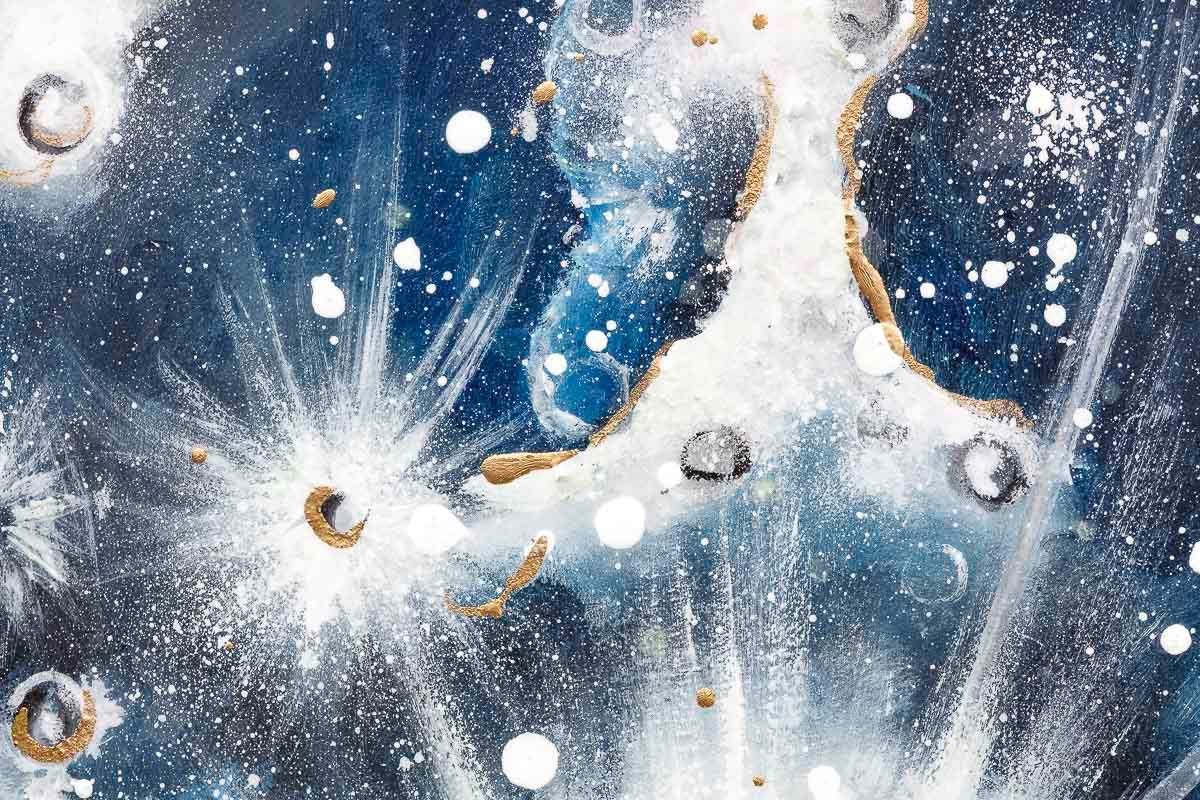 The Glow of the Moon Triptych - Original - SOLD by artist Becky Smith - Wyecliffe Galleries