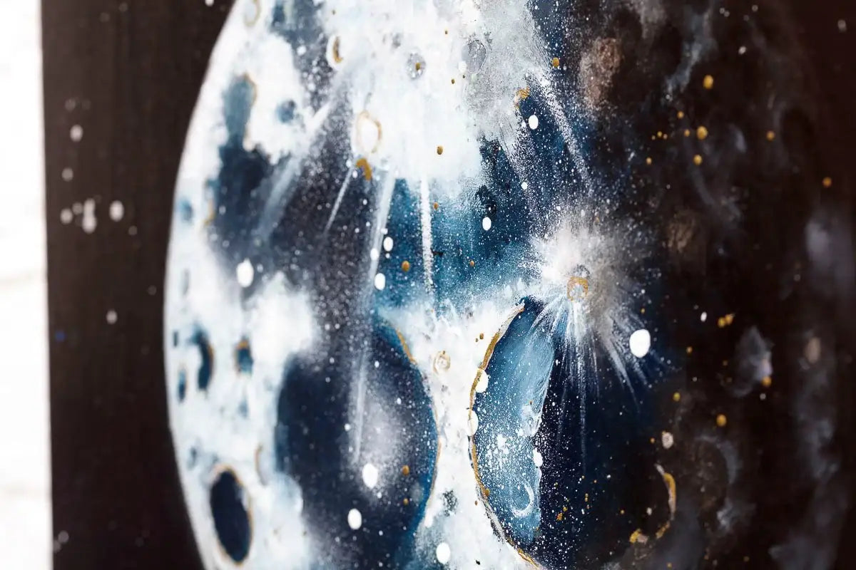 The Glow of the Moon Triptych - Original - SOLD by artist Becky Smith - Wyecliffe Galleries