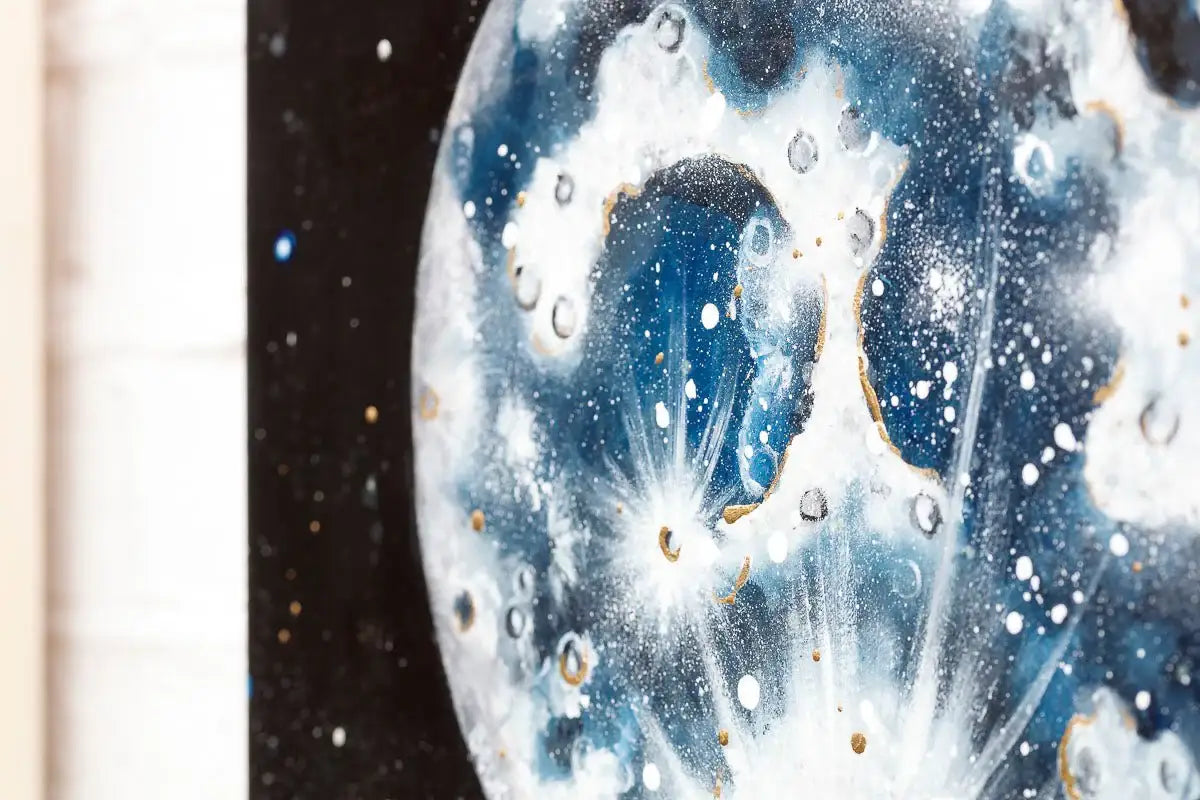 The Glow of the Moon Triptych - Original - SOLD by artist Becky Smith - Wyecliffe Galleries