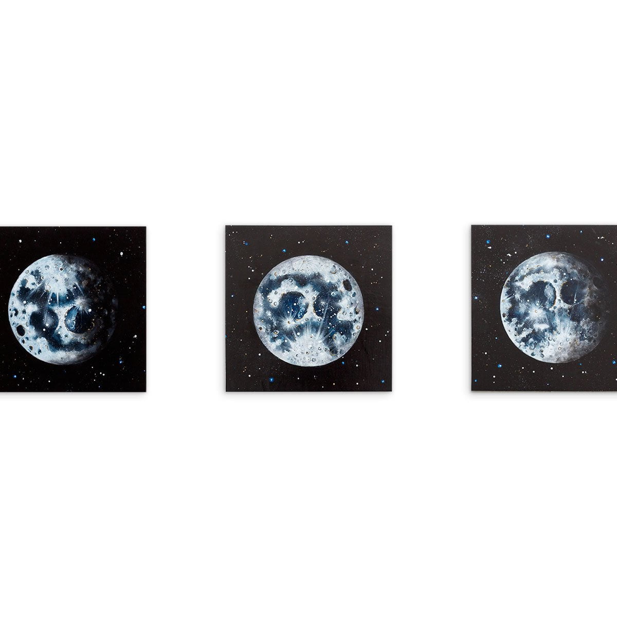 The Glow of the Moon Triptych - Original - SOLD Becky Smith Original