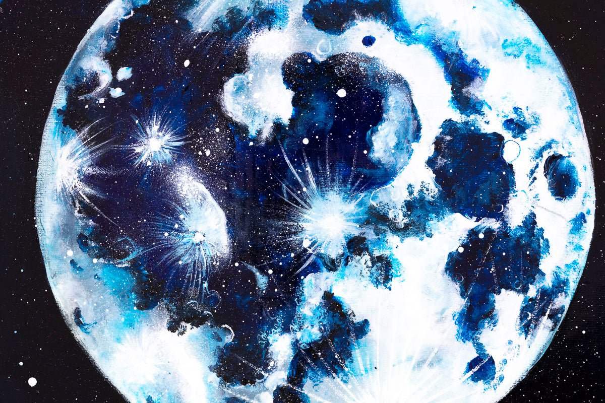 The Lunar Eclipse - Original by artist Becky Smith - Wyecliffe Galleries