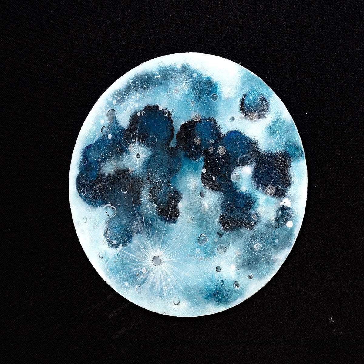 The Lunar Phase Set - Original - SOLD by artist Becky Smith - Wyecliffe Galleries