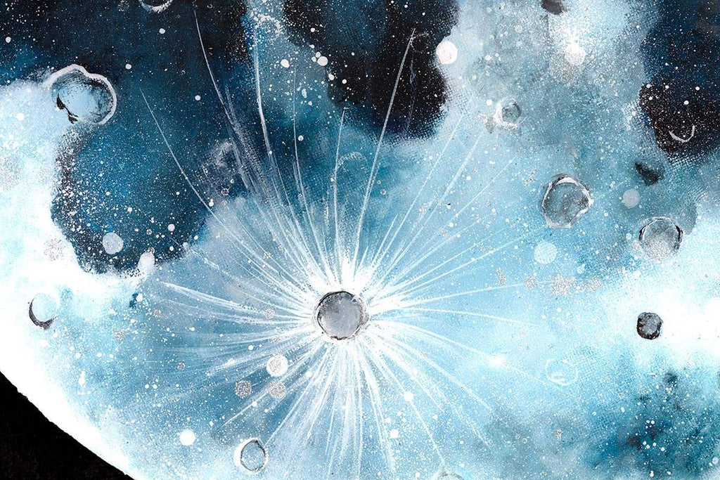 The Lunar Phase Set - Original - SOLD by artist Becky Smith - Wyecliffe Galleries