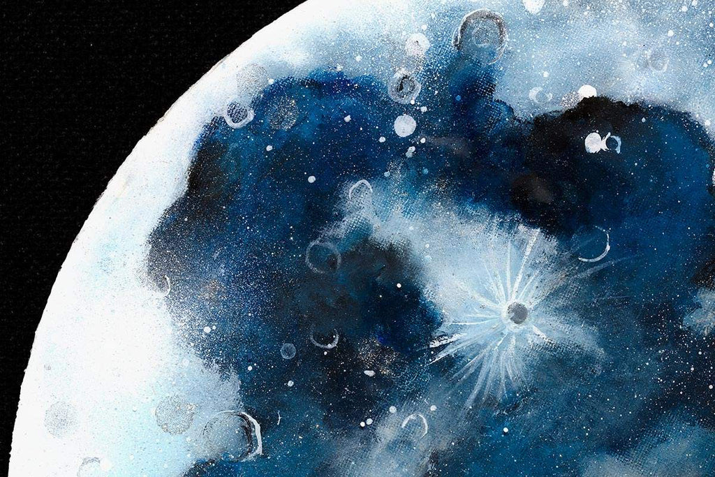 The Lunar Phase Set - Original - SOLD by artist Becky Smith - Wyecliffe Galleries