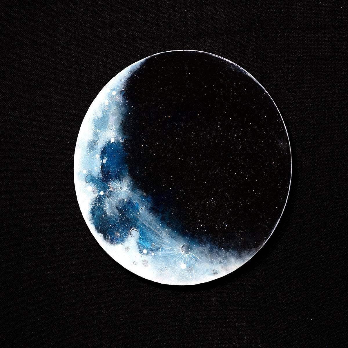 The Lunar Phase Set - Original - SOLD by artist Becky Smith - Wyecliffe Galleries