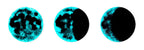 The Lunar Phase Set - Original - SOLD by artist Becky Smith - Wyecliffe Galleries