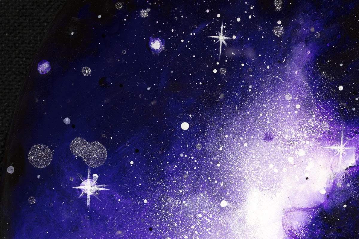 The Night Sky - Original - SOLD by artist Becky Smith - Wyecliffe Galleries