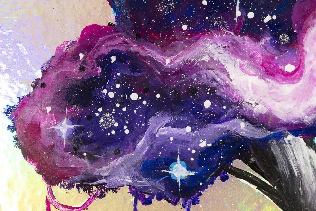 The Shimmers of Space - Original - SOLD by artist Becky Smith - Wyecliffe Galleries