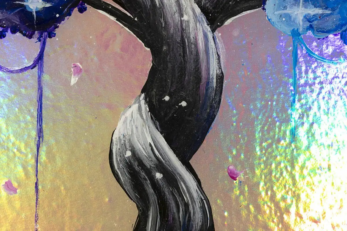 The Shimmers of Space - Original - SOLD by artist Becky Smith - Wyecliffe Galleries