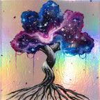 The Shimmers of Space - Original - SOLD by artist Becky Smith - Wyecliffe Galleries