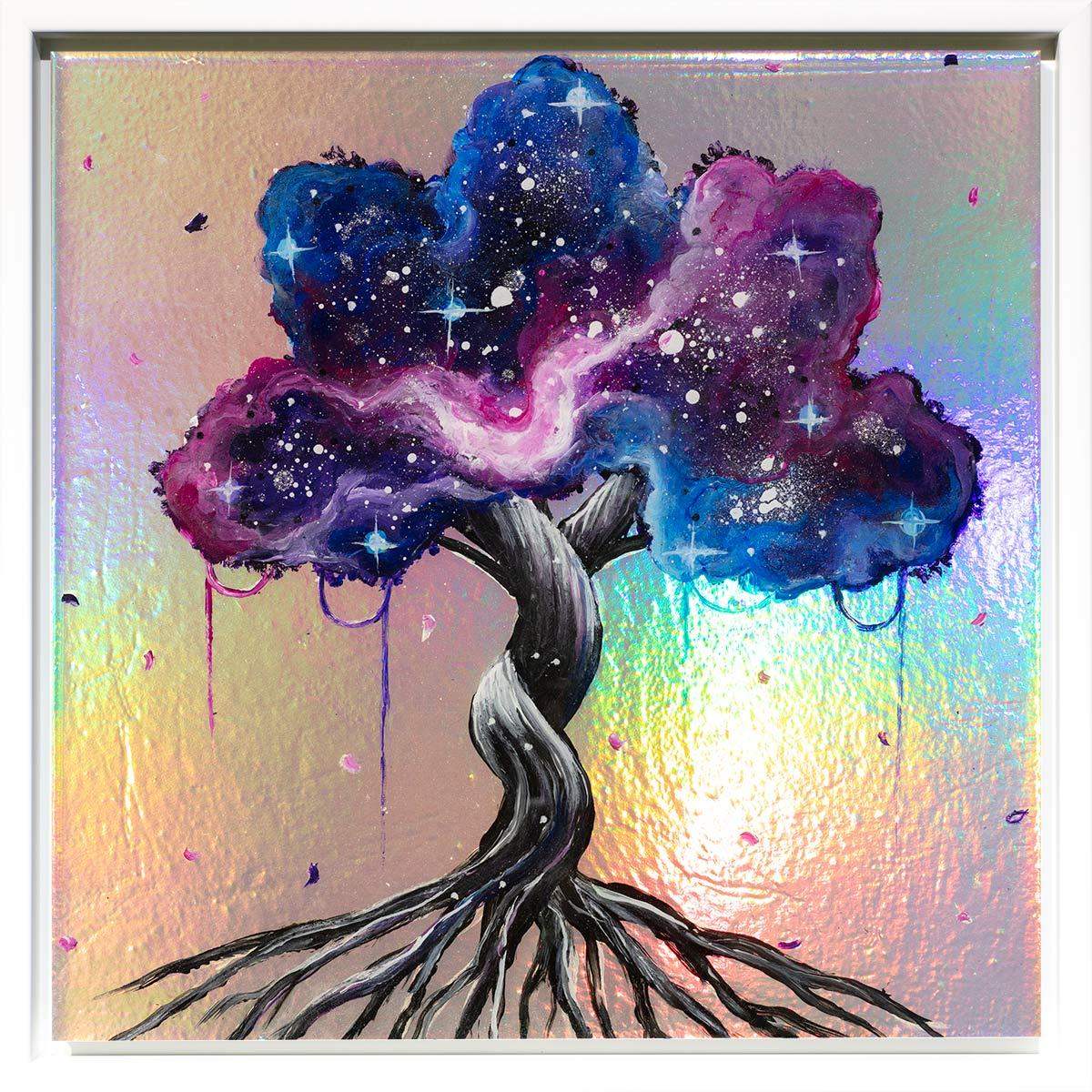 The Shimmers of Space - Original - SOLD by artist Becky Smith - Wyecliffe Galleries