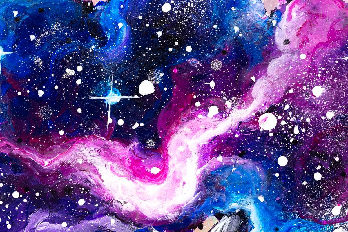 The Shimmers of Space - Original - SOLD by artist Becky Smith - Wyecliffe Galleries