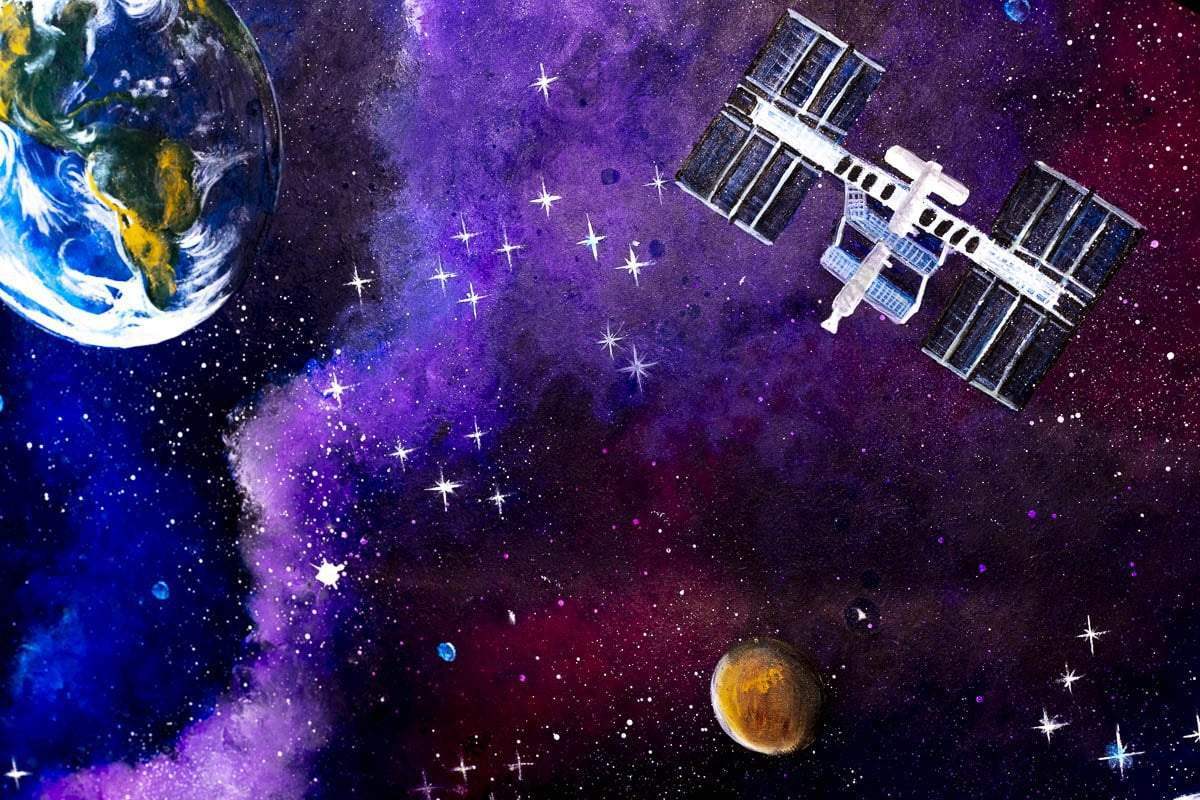 The Stars Align - Original - SOLD by artist Becky Smith - Wyecliffe Galleries