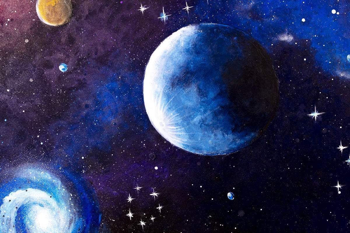 The Stars Align - Original - SOLD by artist Becky Smith - Wyecliffe Galleries