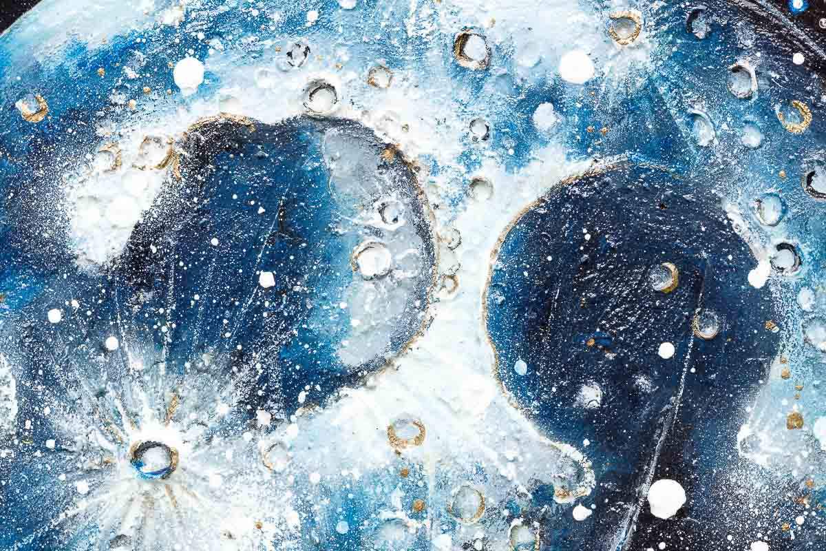 The Surface of the Moon - Original - SOLD by artist Becky Smith - Wyecliffe Galleries