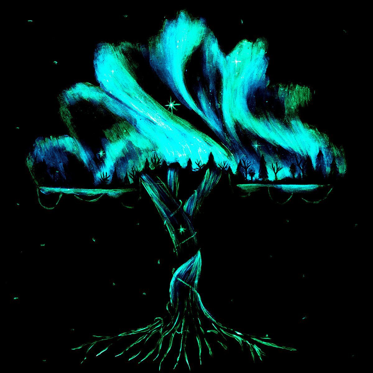 The Tree of Light - Original Becky Smith Framed