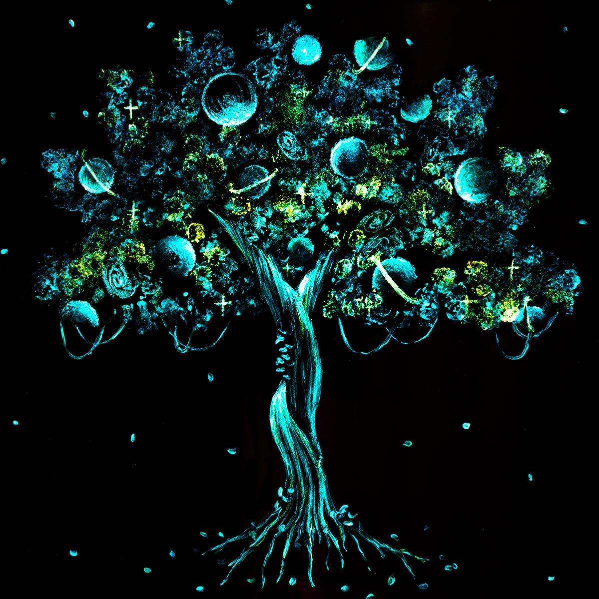 Tree of Colour - SOLD by artist Becky Smith - Wyecliffe Galleries