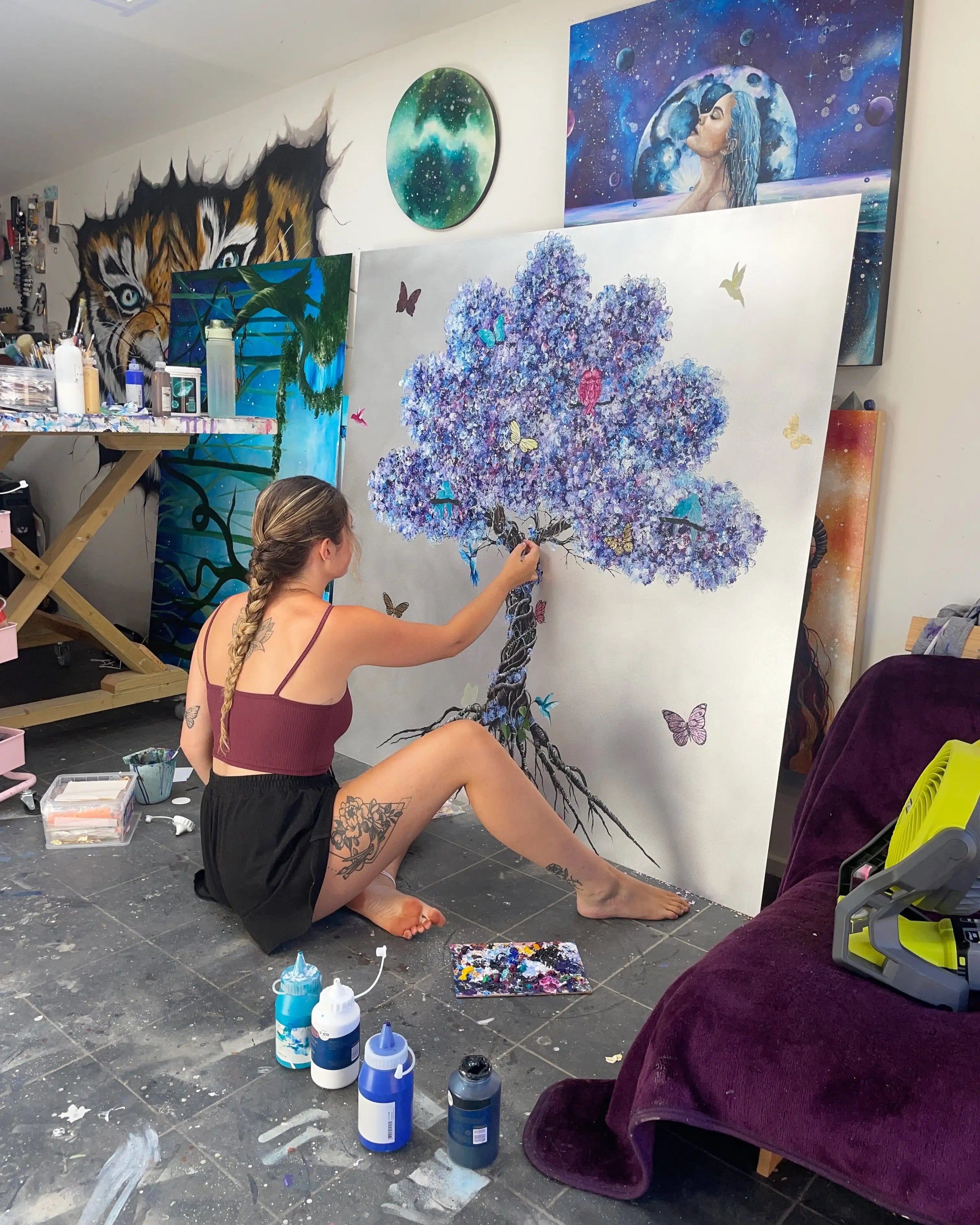 Tree of Eternity - Original - SOLD by artist Becky Smith - Wyecliffe Galleries