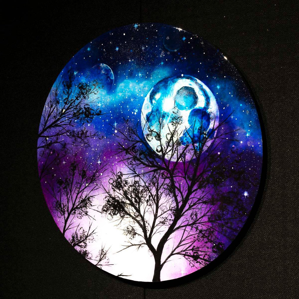 Under the Moonlight - Original - SOLD by artist Becky Smith - Wyecliffe Galleries