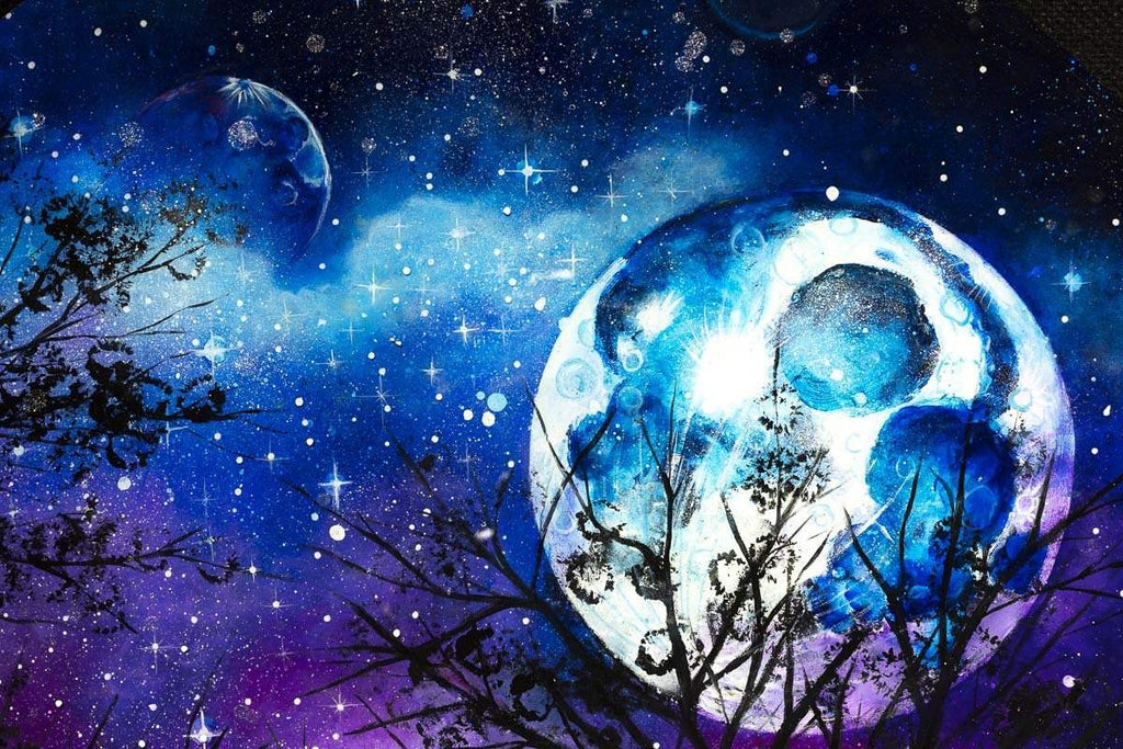 Under the Moonlight - Original - SOLD by artist Becky Smith - Wyecliffe Galleries