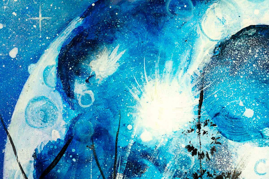 Under the Moonlight - Original - SOLD by artist Becky Smith - Wyecliffe Galleries