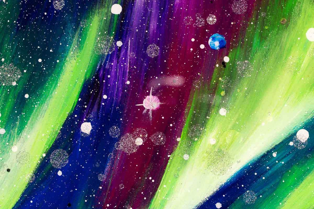 Under The Northern Skies - Original - SOLD by artist Becky Smith - Wyecliffe Galleries