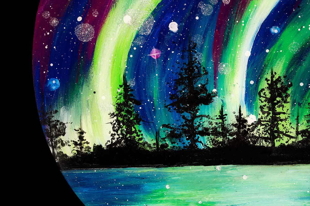 Under The Northern Skies - Original - SOLD by artist Becky Smith - Wyecliffe Galleries