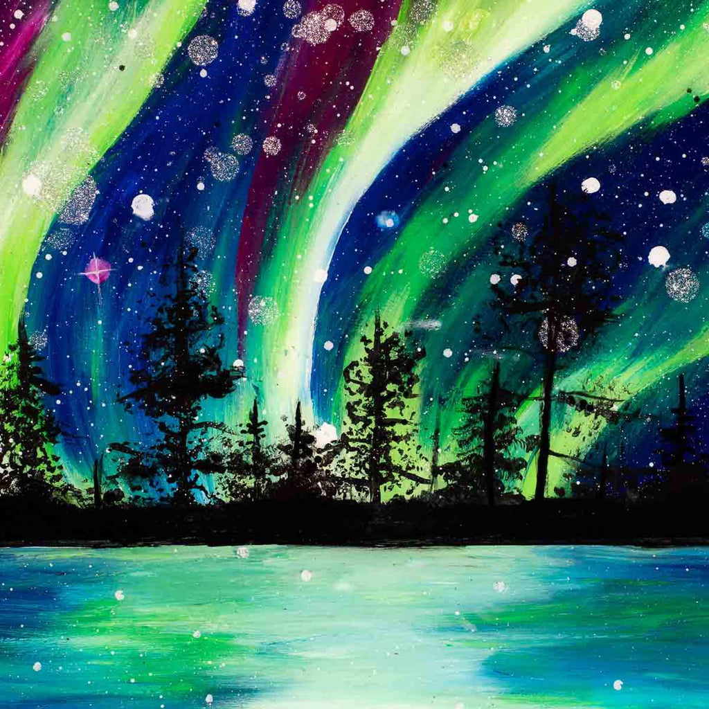 Under The Northern Skies - Original - SOLD by artist Becky Smith - Wyecliffe Galleries