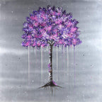 Violet Bloom - Original - SOLD by artist Becky Smith - Wyecliffe Galleries