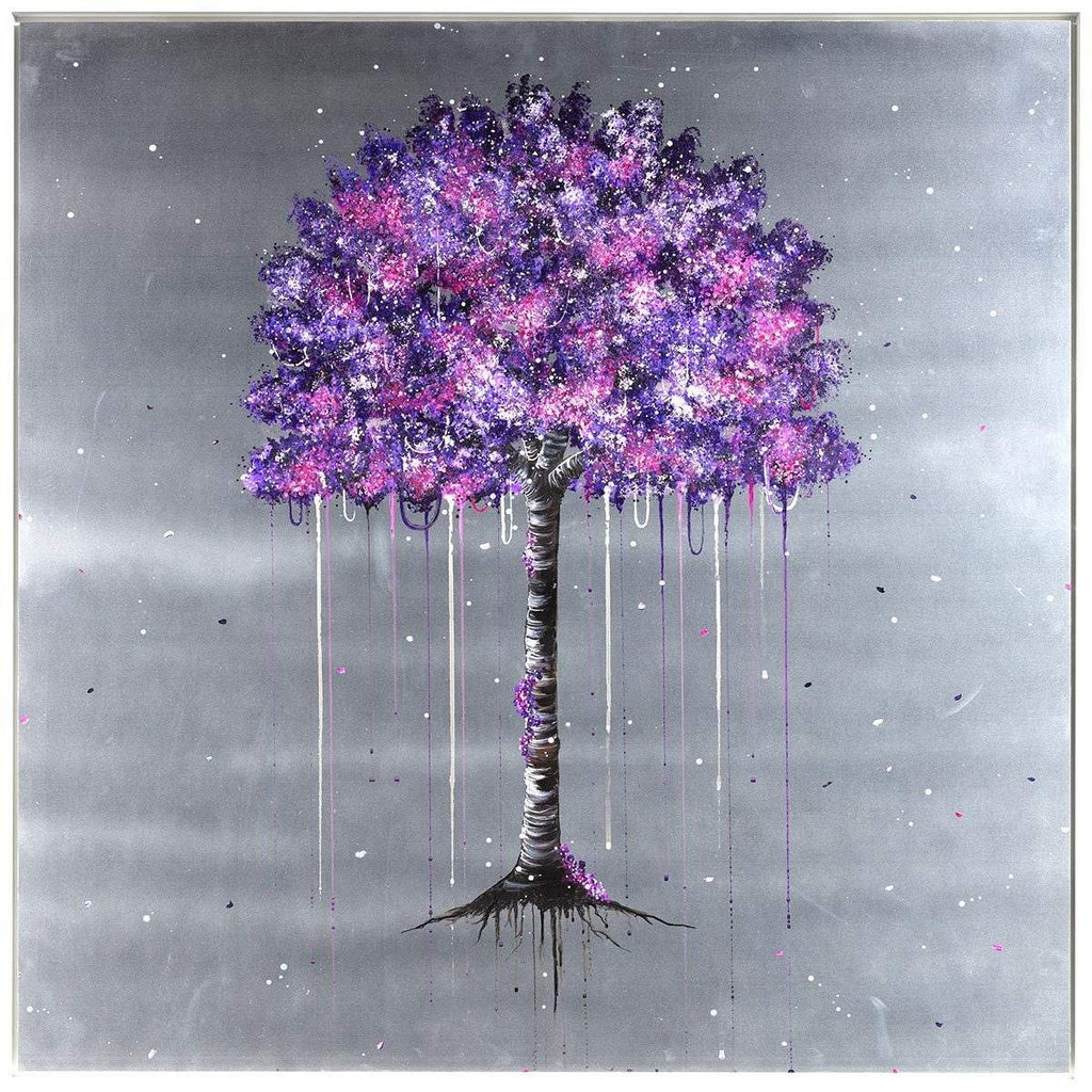 Violet Bloom - Original - SOLD by artist Becky Smith - Wyecliffe Galleries