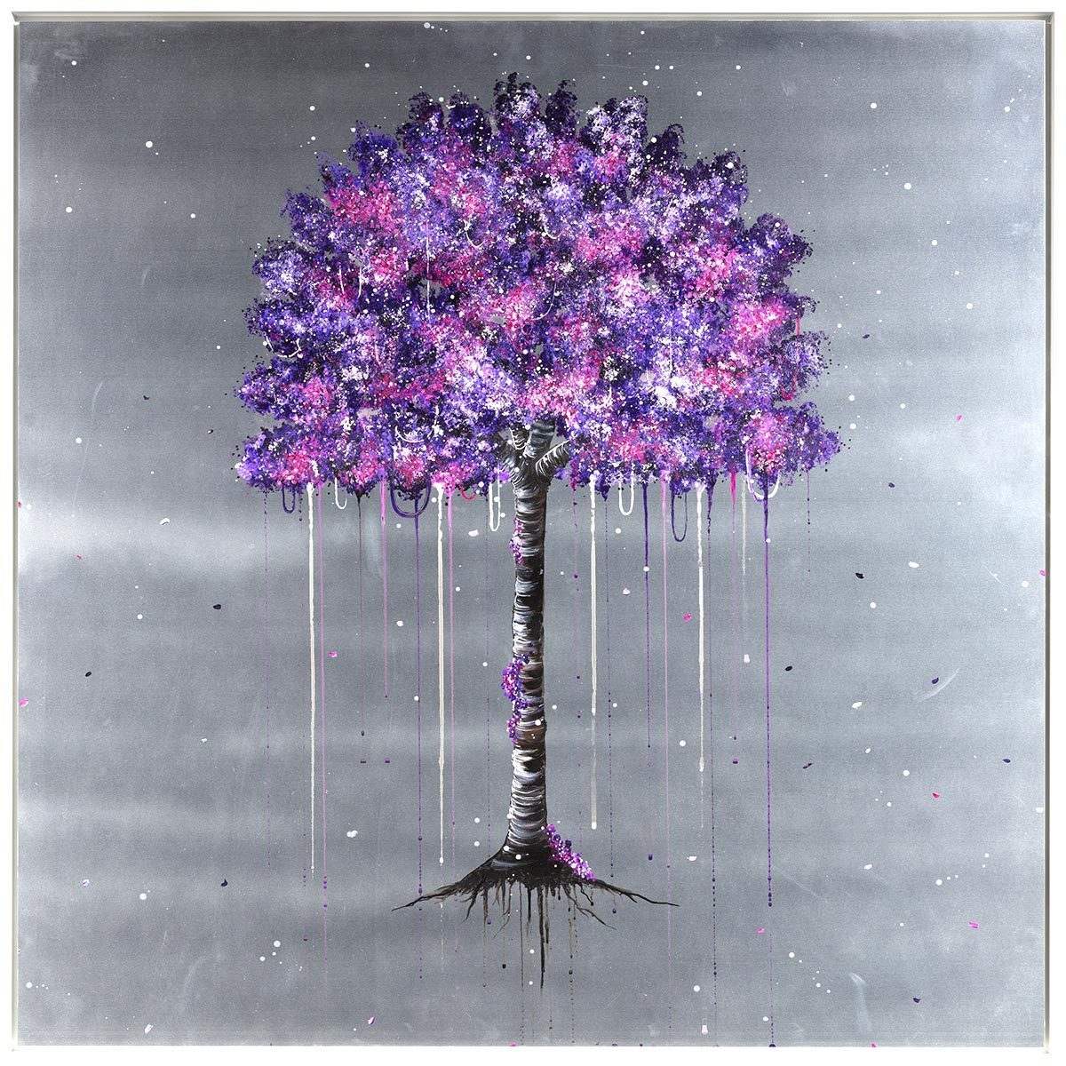 Violet Bloom - Original - SOLD by artist Becky Smith - Wyecliffe Galleries