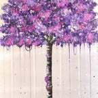 Violet Bloom - Original - SOLD by artist Becky Smith - Wyecliffe Galleries