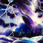 Violet Storms - Original - SOLD by artist Becky Smith - Wyecliffe Galleries