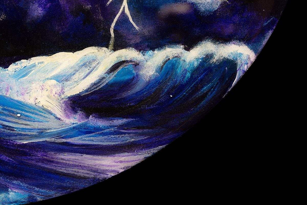 Violet Storms - Original - SOLD by artist Becky Smith - Wyecliffe Galleries