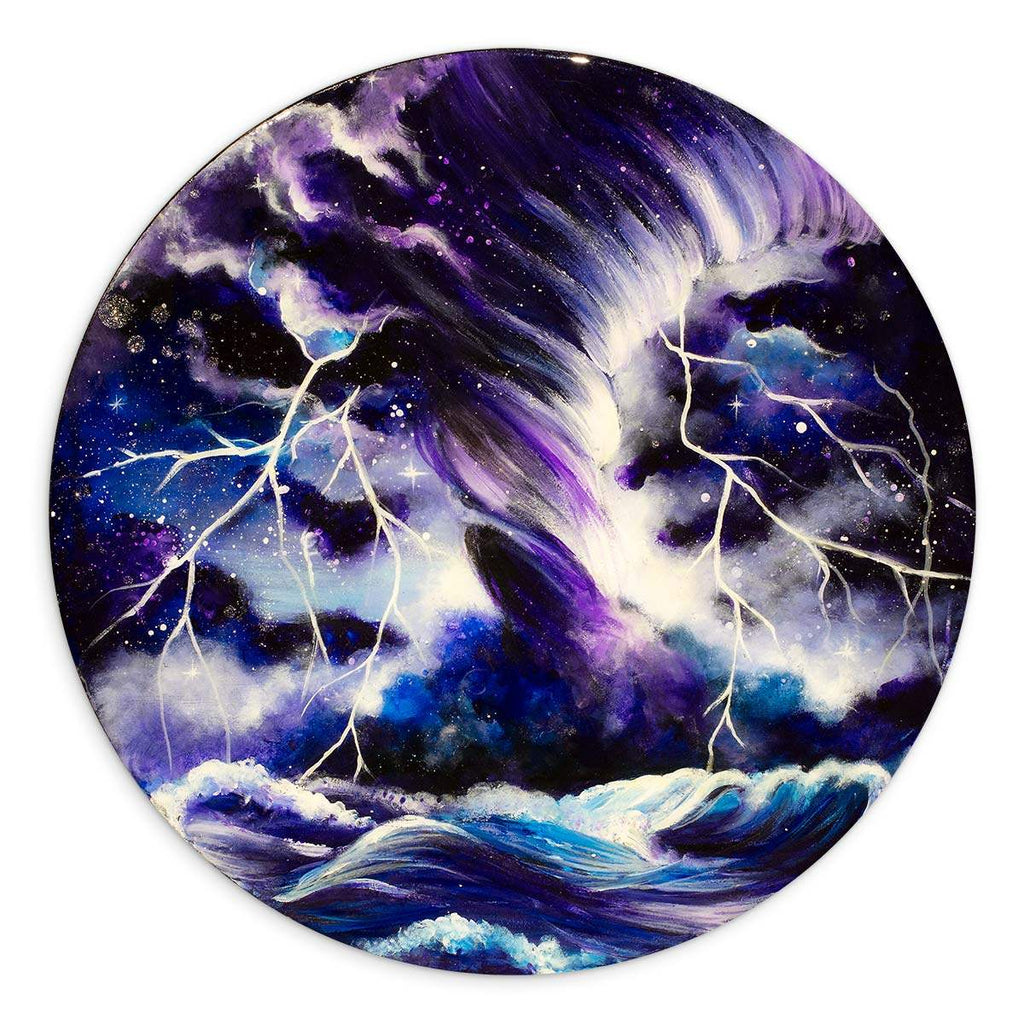 Violet Storms - Original - SOLD by artist Becky Smith - Wyecliffe Galleries